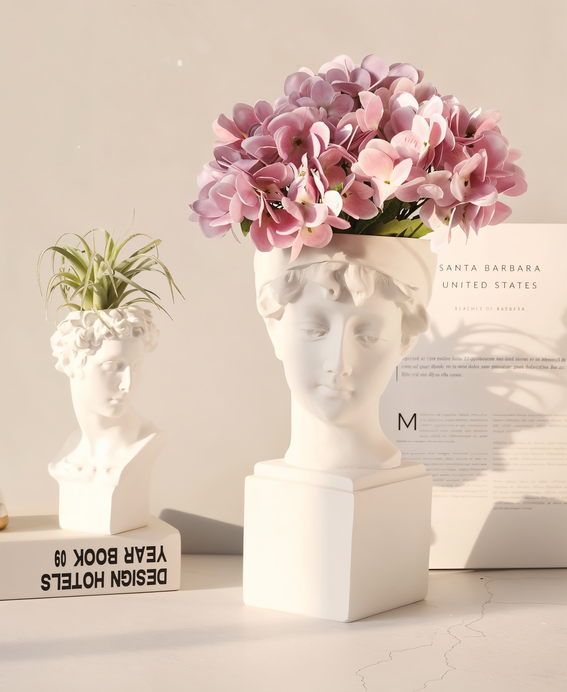 Blomsterpotte med klassisk mønster til indendørs brug