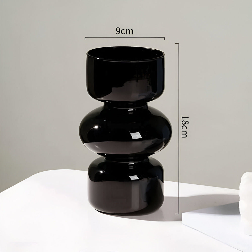 Glasvase i forskellige farver