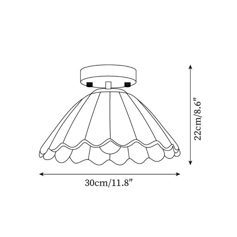 Plafondlampe med Struktureret Overflade til Indendørs Brug