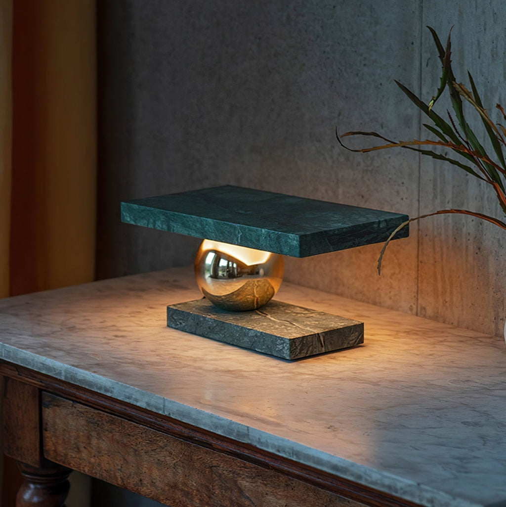 Elegant table lighting for living room and bedroom – Table lamp in marble