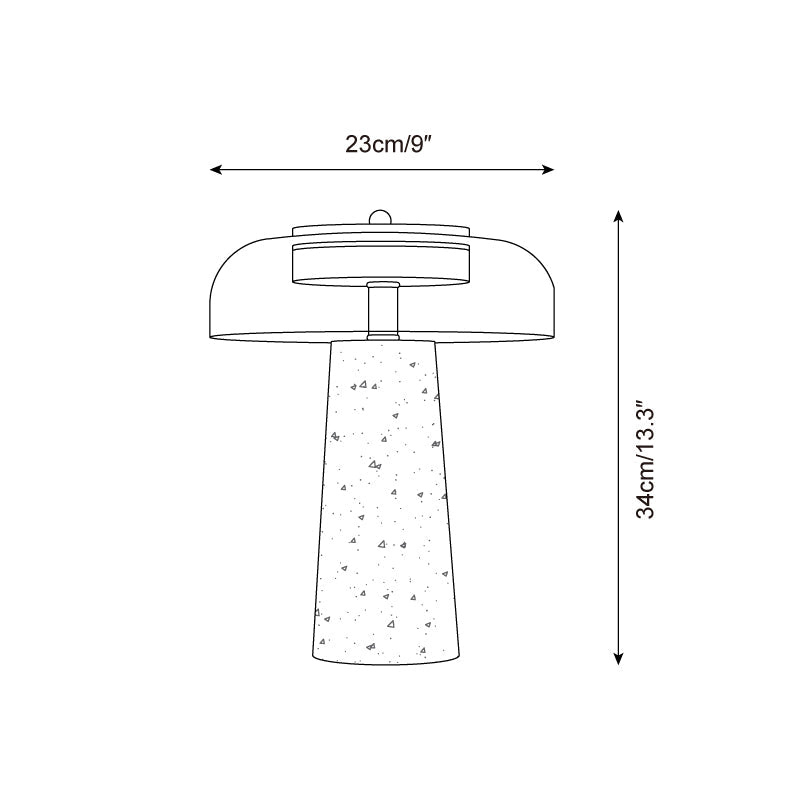 Bordlampe i Natursten til Indendørs Brug