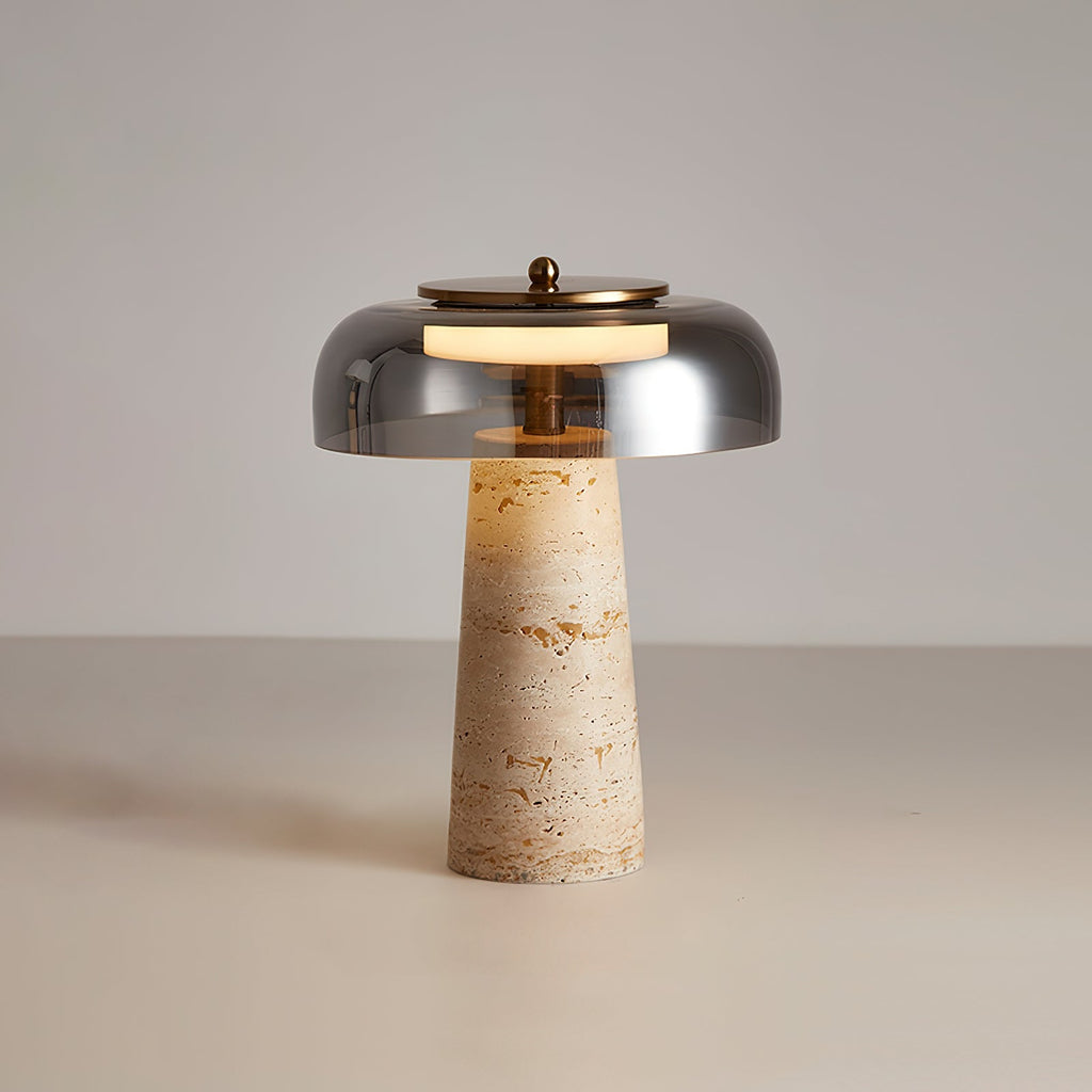 Natural table lighting for living room and bedroom – Table lamp in natural stone