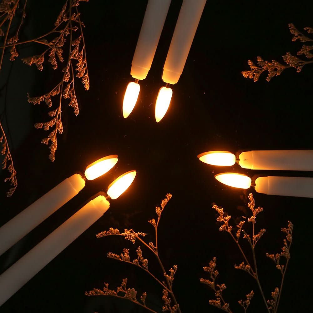 LED candle without flame for indoor use – battery-operated candle with realistic light for the home