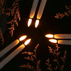 LED candle without flame for indoor use – battery-operated candle with realistic light for the home