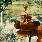 Animated Garden Decor for Outdoor Spaces – Metal Windmill Garden Ornament