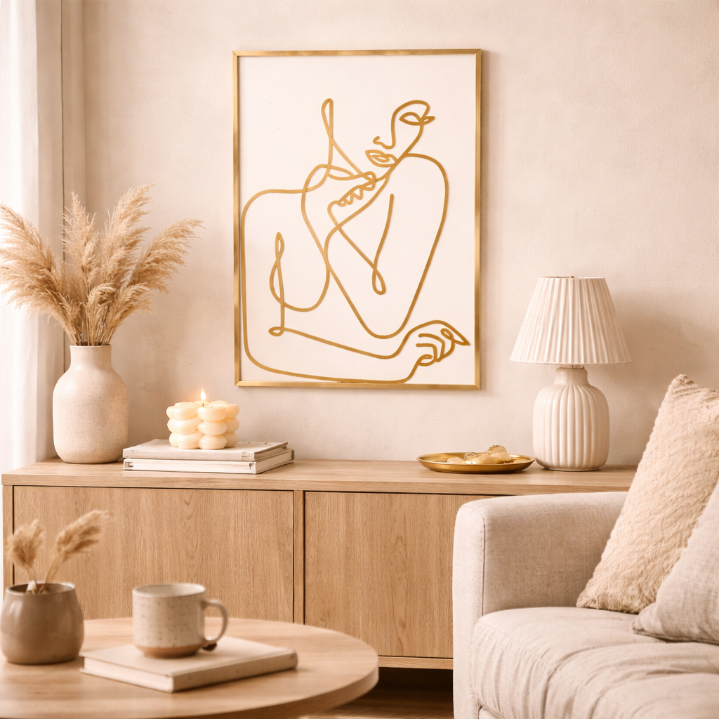 Metal wall decoration – decoration for wall for living room, bedroom, and decoration