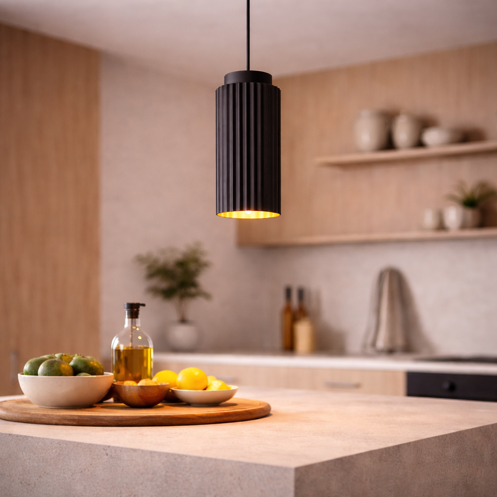 Simple ceiling lighting for living room and dining area – LED pendant lamp in Scandinavian style