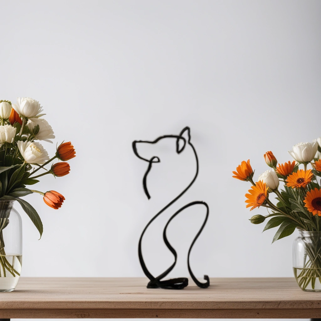 Skulpturer af hunde til indendørs brug