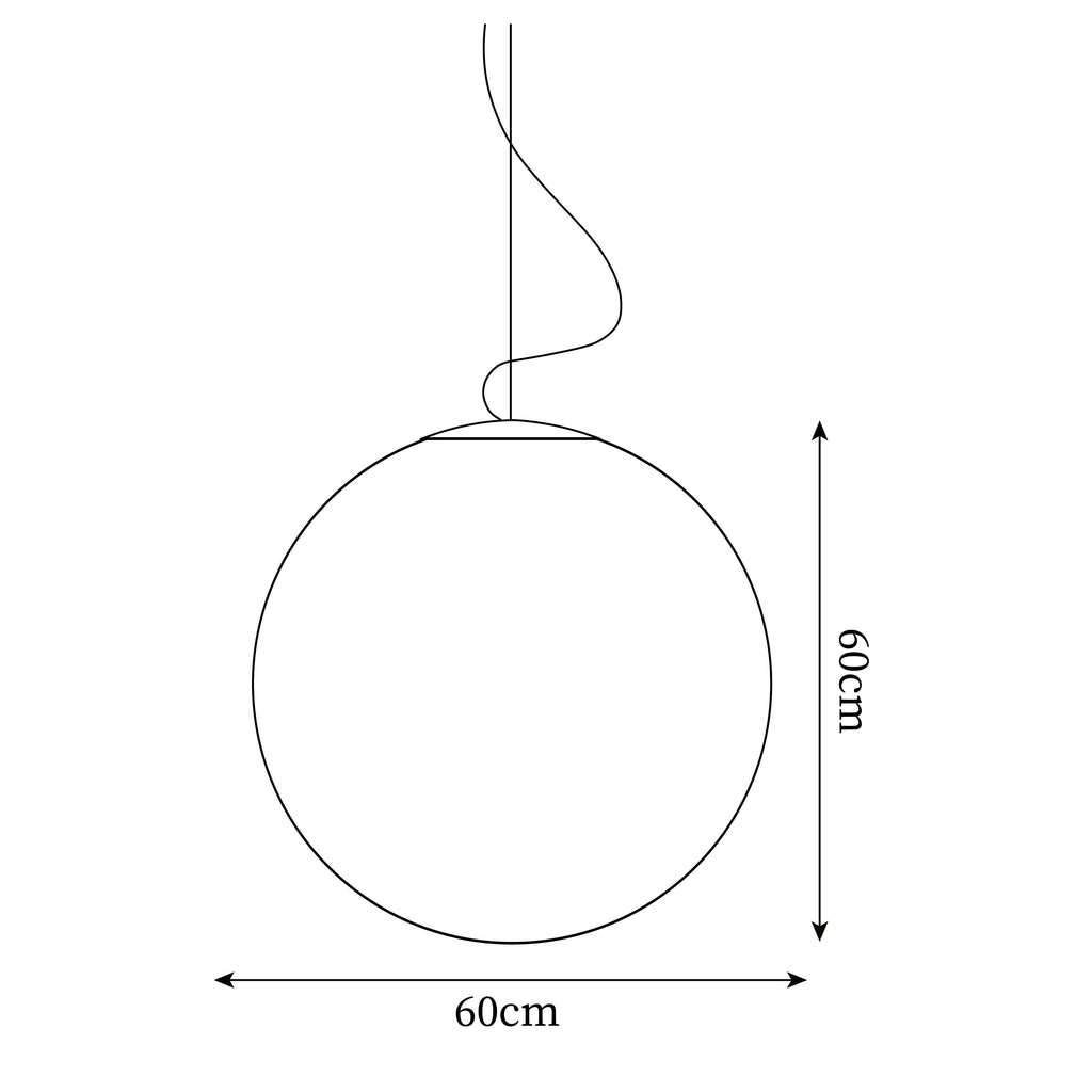 Pendellampe med Cirkulær Måneform til Indendørs Brug