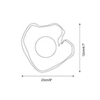 Væglampe i træ med rund lyskilde