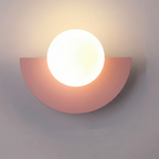 Half-round wall lighting for living room and hallway – Wall lamp in Nordic style