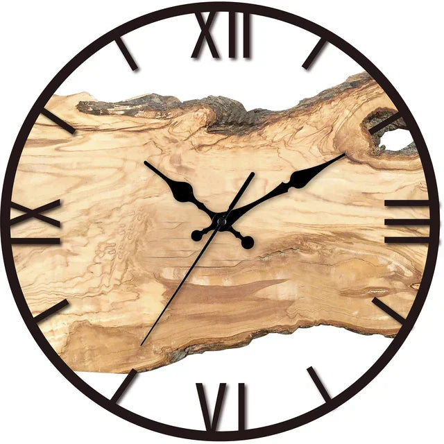 Transparent wall clock for indoor use
