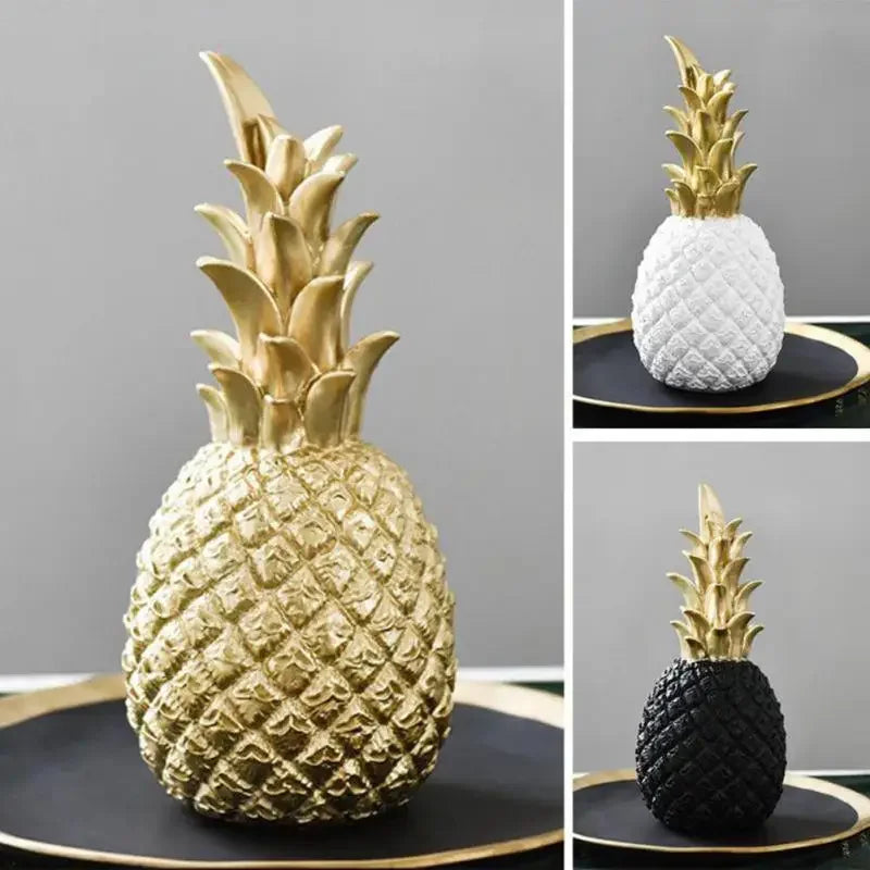 Decorative pineapple figurine for indoor use