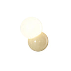Wall lamp with glass globe for indoor use
