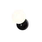 Wall lamp with glass globe for indoor use