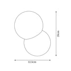 Væglampe med glaskugle til indendørs brug