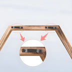 Væghylder i sekskantet design sæt med 5