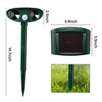 Solar Animal Protection for Garden and Yard – Ultrasonic Animal Repellent with Motion Sensor