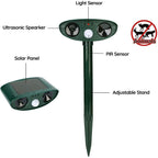 Solar Animal Protection for Garden and Yard – Ultrasonic Animal Repellent with Motion Sensor