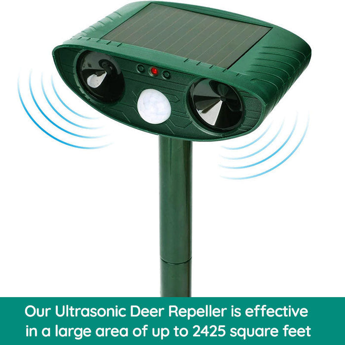 Solar Animal Protection for Garden and Yard – Ultrasonic Animal Repellent with Motion Sensor