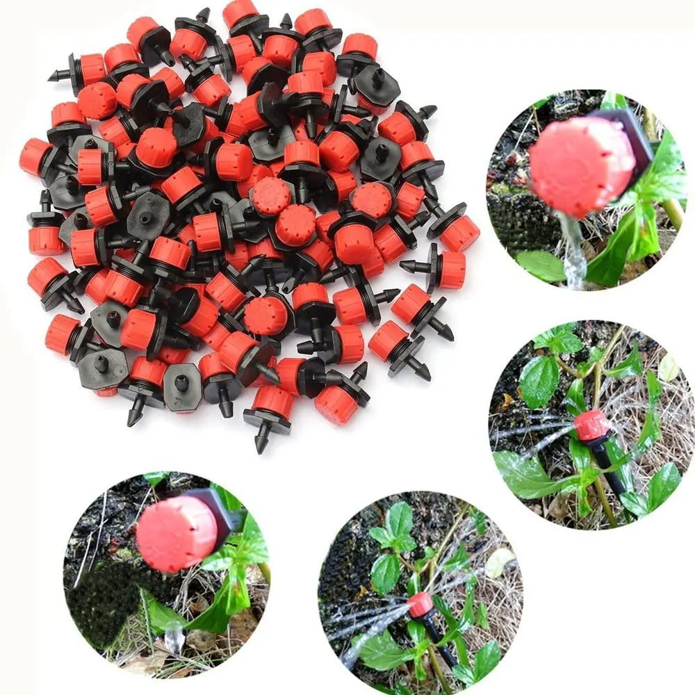 Efficient Plant Watering for Garden and Pots – Precision Irrigation Drippers (100 Pack)