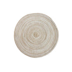 Practical table protection for everyday use – Round placemat in woven design