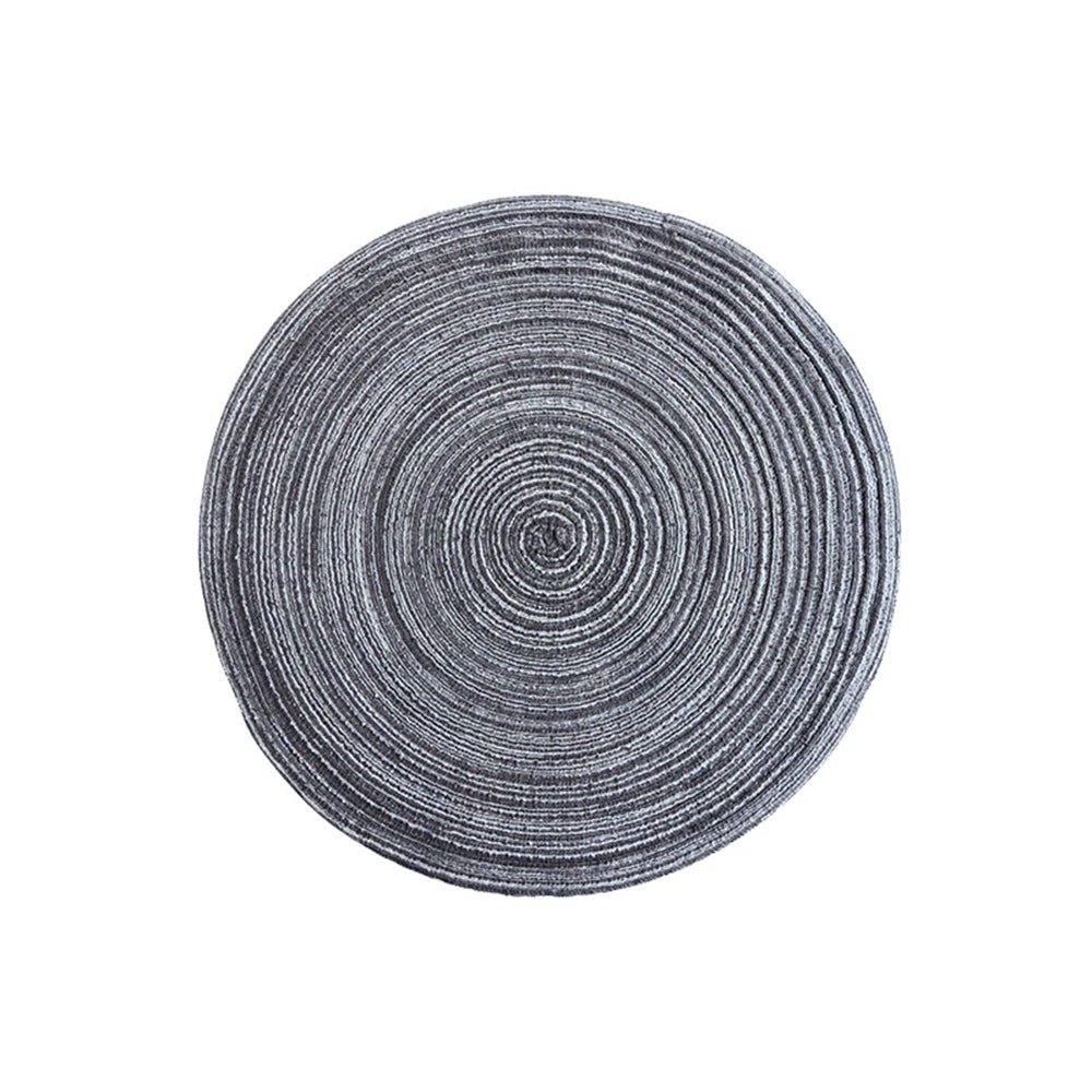 Practical table protection for everyday use – Round placemat in woven design