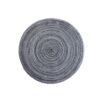 Practical table protection for everyday use – Round placemat in woven design