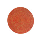 Practical table protection for everyday use – Round placemat in woven design