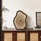 Wall clock with irregular ring shape
