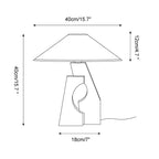 Bordlampe med Stofskærm til Indendørs Brug