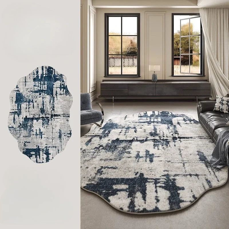 Irregularly shaped soft blanket for indoor use