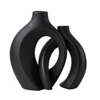 Set of ceramic vases for indoor use