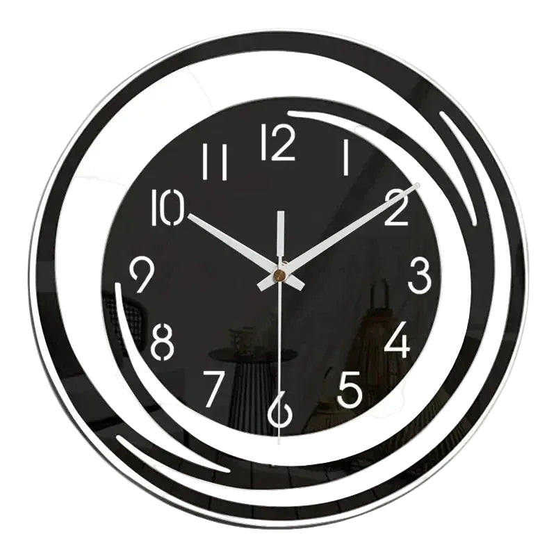 Sort vægur i akryl til indendørs brug