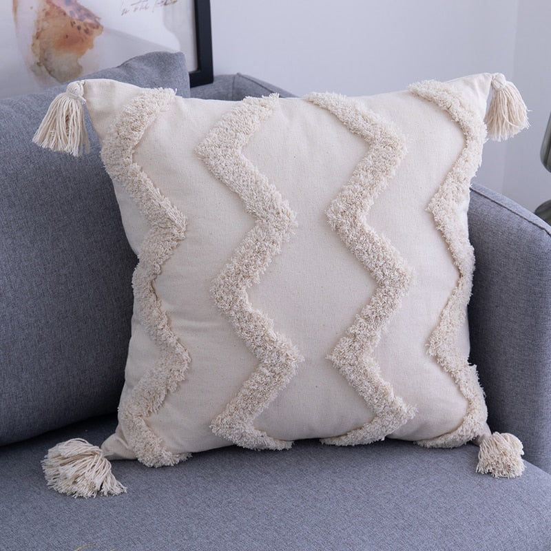 Cushion cover – decorative cover for cushion for sofa, bed, and living room
