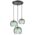Natural lighting for living room and dining area – Pendant lamp with palm leaf motif