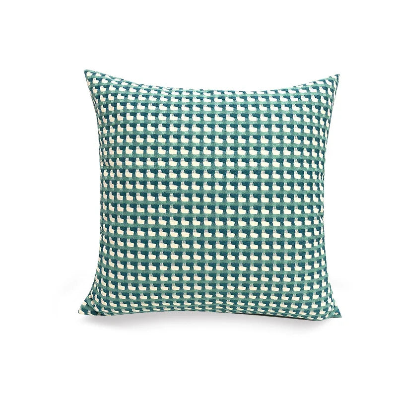 Cushion cover with contrasting colors in Nordic style