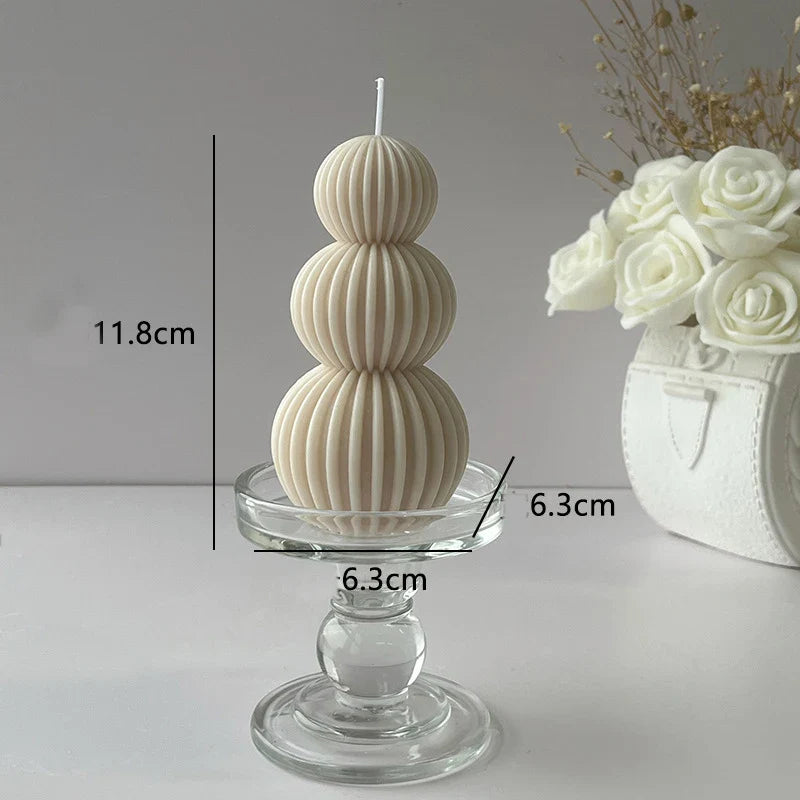 Decorative scented candle in golf ball design for indoor use