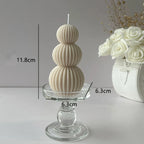 Decorative scented candle in golf ball design for indoor use