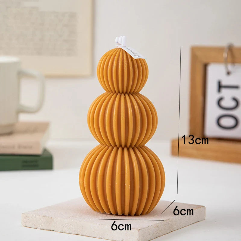 Decorative scented candle in golf ball design for indoor use