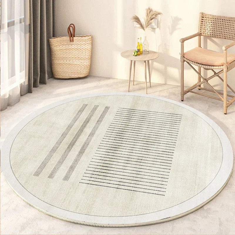 Round rug – carpet for living room, bedroom, and indoor use