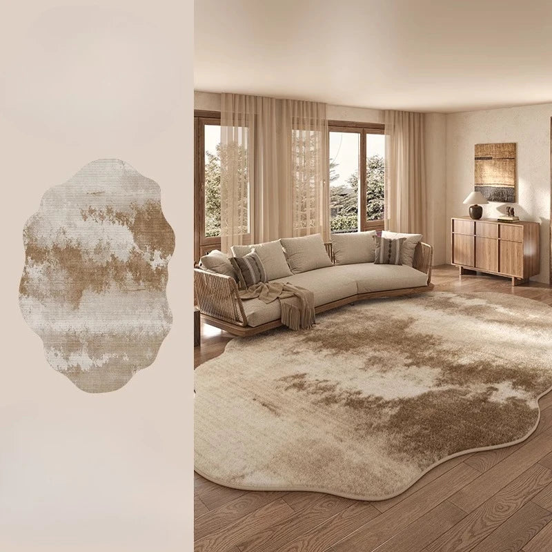 Irregularly shaped soft blanket for indoor use