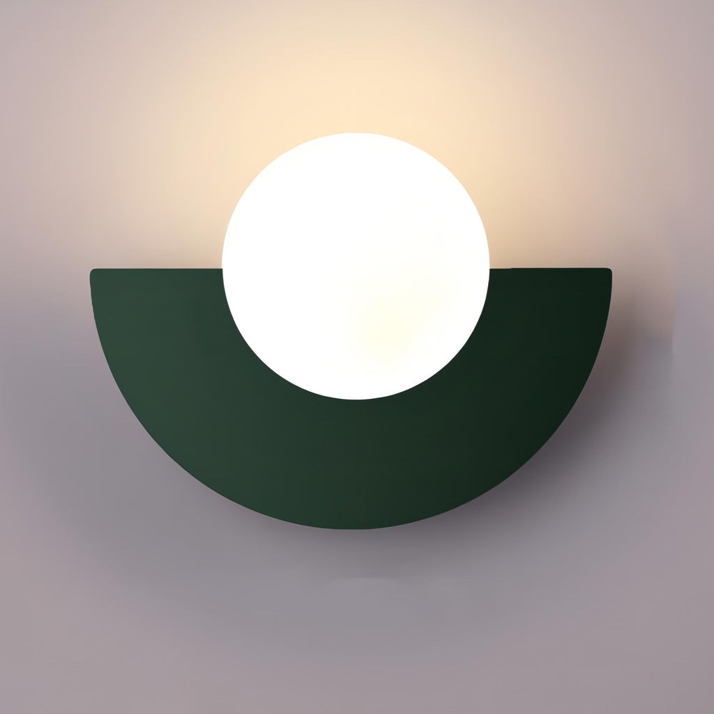 Half-round wall lighting for living room and hallway – Wall lamp in Nordic style