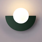 Half-round wall lighting for living room and hallway – Wall lamp in Nordic style