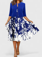 Elegant midi dress for work and special occasions – Dress for women
