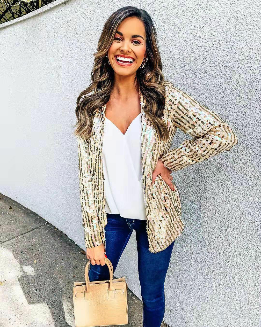 Sparkling blazer for festive occasions – Blazer for women