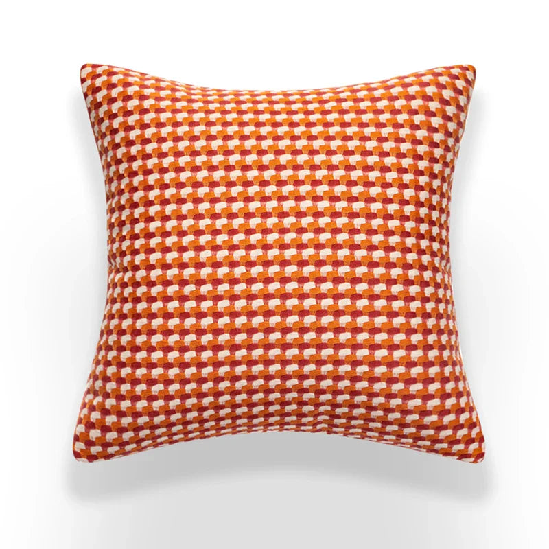 Cushion cover with contrasting colors in Nordic style