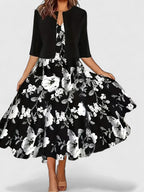 Elegant midi dress for work and special occasions – Dress for women