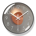 Round wall clock with LED lights for indoor use