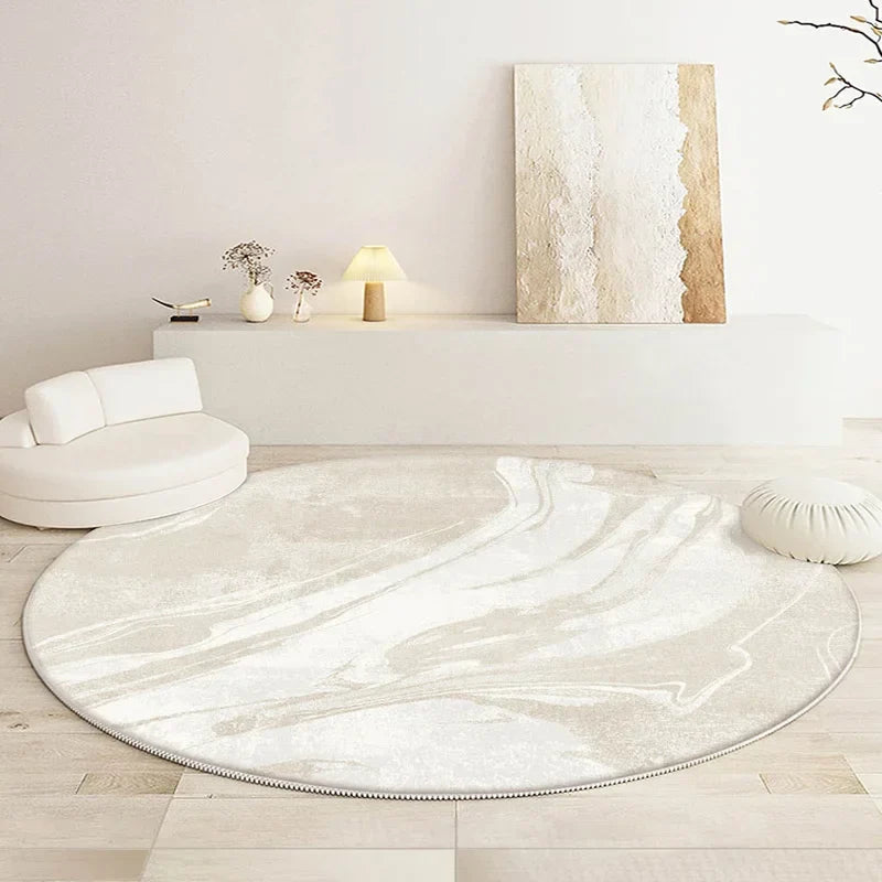 Round rug – carpet for living room, bedroom, and indoor use